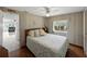 Comfortable bedroom with a calming color palette and views to the outdoors at 1642 Tally Ho Dr, Lakeland, FL 33810