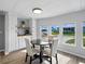 Breakfast area with built in cabinets, counters, coffee bar and natural light from the many windows at 1642 Tally Ho Dr, Lakeland, FL 33810