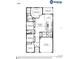 Detailed floor plan showcases an open layout with a spacious gathering room, kitchen, and covered lanai at 1833 Noble Dr, Davenport, FL 33837