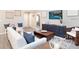 Inviting living room with comfortable seating, stylish decor, and a mounted television at 1837 Noble Dr, Davenport, FL 33837