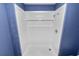 Newly renovated walk-in shower boasts new white tiles at 3027 Mimosa Way, Lakeland, FL 33801
