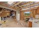 Open garage interior with windows, storage, natural light, and potential workspace at 3441 Sherertz Rd, Lakeland, FL 33810