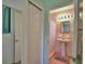 Bathroom featuring retro fixtures and finishes at 346 Tanager Ct, Lakeland, FL 33803