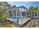 Screened-in pool area with clear water and surrounding patio space at 346 Tanager Ct, Lakeland, FL 33803