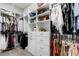 Spacious walk-in closet with custom shelving and ample storage for clothes and accessories at 3664 Frentress Dr, Lakeland, FL 33812