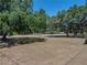 Large front yard surrounded by mature trees creating a private and peaceful setting at 3705 Garland St, Mulberry, FL 33860