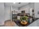 Contemporary kitchen featuring stainless steel appliances, modern cabinetry, and stylish countertops at 4078 Winding Vine Dr, Lakeland, FL 33812