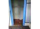 View of an empty closet with a blue trim around it at 4885 Cherry Dr, Mulberry, FL 33860