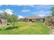 Large backyard with shed, patio, grill, and great landscape at 4965 Tradition Dr, Lakeland, FL 33812