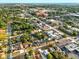 The property is shown in an aerial view, positioned within a suburban area near various city buildings and roads at 522 Channing Rd, Lakeland, FL 33805