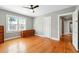 Light bedroom with hardwood floors and natural light at 522 Channing Rd, Lakeland, FL 33805