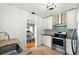 Kitchen with stainless steel oven and granite counters at 522 Channing Rd, Lakeland, FL 33805