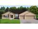 Charming single-Gathering home featuring a well-manicured lawn and a three-car garage at 5220 Tennessee Ridge Ct, Auburndale, FL 33823