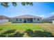 Spacious and private backyard featuring a well-maintained lawn and rear elevation at 5531 Pebble Beach Dr, Lakeland, FL 33812