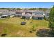 Aerial view displays spacious backyards, complemented by well-kept lawns and modern amenities at 6520 Great Bear Dr, Lakeland, FL 33805
