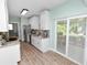 A sleek kitchen with sliding glass doors providing ample natural light at 705 W Park St, Lakeland, FL 33803