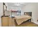 Bedroom featuring a double bed, bunk bed and a ceiling fan at 7208 Thomas Jefferson Cir, Bartow, FL 33830