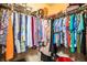 Walk-in closet with abundant shelving and hanging space for clothes and accessories at 909 Lake Deeson Pt, Lakeland, FL 33805