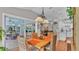 Cozy dining area with access to an outdoor patio and a view of the backyard at 146 Woodside Dr, Lakeland, FL 33813
