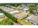 An aerial view of the community, showing many homes with well-maintained yards at 1565 Heather Hill Dr, Lakeland, FL 33810