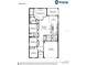 Detailed floor plan showcasing the layout of the home with labeled rooms and dimensions at 1806 Teleford Rd, St Cloud, FL 34771