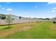Spacious backyard featuring a partial fence, and lush green grass at 2039 Rosewood Cir, Lakeland, FL 33810