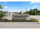 Elegant community sign for Ironwood, with attractive landscaping at 2039 Rosewood Cir, Lakeland, FL 33810