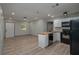 Contemporary kitchen with a breakfast bar and stainless appliances, perfect for entertaining at 315 Eastway Dr, Lakeland, FL 33803