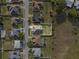 Overhead shot of the property highlighting its location within a quiet neighborhood and well-maintained lawn at 4041 Byrds Crossing Dr, Lakeland, FL 33812
