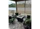 Enclosed patio with brick flooring and seating area at 4041 Byrds Crossing Dr, Lakeland, FL 33812