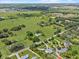 A wide aerial view shows a home surrounded by lush greenery and a scattering of trees at 511 Hickory Hammock Rd, Lake Wales, FL 33859