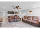 Spacious living room with comfortable seating and open layout at 511 Hickory Hammock Rd, Lake Wales, FL 33859