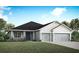 Charming single-Gathering home showcasing a well-manicured lawn and a two-car garage in a suburban setting at 5418 Duxford Cir, St Cloud, FL 34771