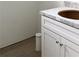 Bathroom showing a new vanity with a granite countertop and shaker style cabinet at 629 W 9Th, Lakeland, FL 33805
