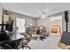 Spacious office with a music corner that flows into another room with a queen bed at 647 Hart Lake Dr, Winter Haven, FL 33884