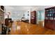 Bright living room featuring hardwood floors, decor, and windows at 716 S Franklin Pl, Lakeland, FL 33815