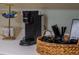 Coffee station featuring a Keurig machine and organized beverage accessories, perfect for morning routines at 733 Carpenters Way # 36, Lakeland, FL 33809