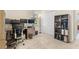 Home office featuring a built-in bookshelf, a large closet, and natural light at 1001 Lena Run Ct, Winter Haven, FL 33880