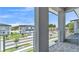 Paver balcony with stylish railings offering neighborhood views and outdoor relaxation space at 1171 Windjammer Dr, Lakeland, FL 33803