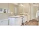 Spacious bathroom with dual sinks, vanity, and ample counter space at 1218 Lake Point Ter, Lakeland, FL 33813