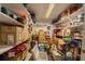 Well-organized storage room with ample shelving space for boxes and various items at 16 Golfview Ne Cir, Winter Haven, FL 33881