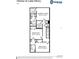 Second floor plan featuring owner's suite, laundry, and two bedrooms with a Jack and Jill bathroom at 206 Turtle Bay Ave, Winter Haven, FL 33881