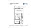First floor layout of home with flex space, kitchen, gathering room, and lanai at 230 Turtle Bay Ave, Winter Haven, FL 33881