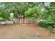 The backyard offers plenty of space for outdoor activities or gardening at 236 Hillside Dr, Lakeland, FL 33803