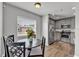 Eat-in kitchen with stainless steel appliances and a window view at 2700 Oak Hammock Loop, Mulberry, FL 33860