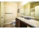 Bathroom vanity with granite countertop and tile floor at 297 Spirit Landings Cir, Winter Haven, FL 33880