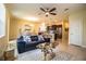 Open-concept living space seamlessly connects the living room, dining area, and kitchen at 297 Spirit Landings Cir, Winter Haven, FL 33880