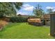 Lush backyard with a pool and a well-maintained lawn at 317 S 8Th St, Haines City, FL 33844