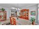Spacious dining room flowing into the kitchen, perfect for gatherings and entertaining at 3926 Aquilla Dr, Lakeland, FL 33810