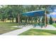 Inviting picnic area featuring shaded seating and well-manicured lawns for outdoor gatherings and relaxation at 4088 Prima Lago Cir, Lakeland, FL 33810